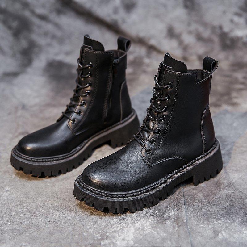 Boots Waterproof Riding Women Winter Fashion Women's Shoes Plus Velvet Warm Locomotive Single, Black
Boots Waterproof Riding Women Winter Fashion Women's Shoes Plus Velvet Warm Locomotive Single, Black
