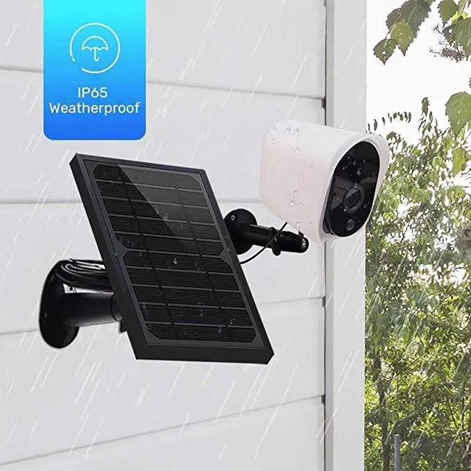 Wireless Solar Rechargeable Battery Powered Security IP Camera with Solar Panel, 1080p HD Waterproof Outdoor Home Surveillance with Motiona