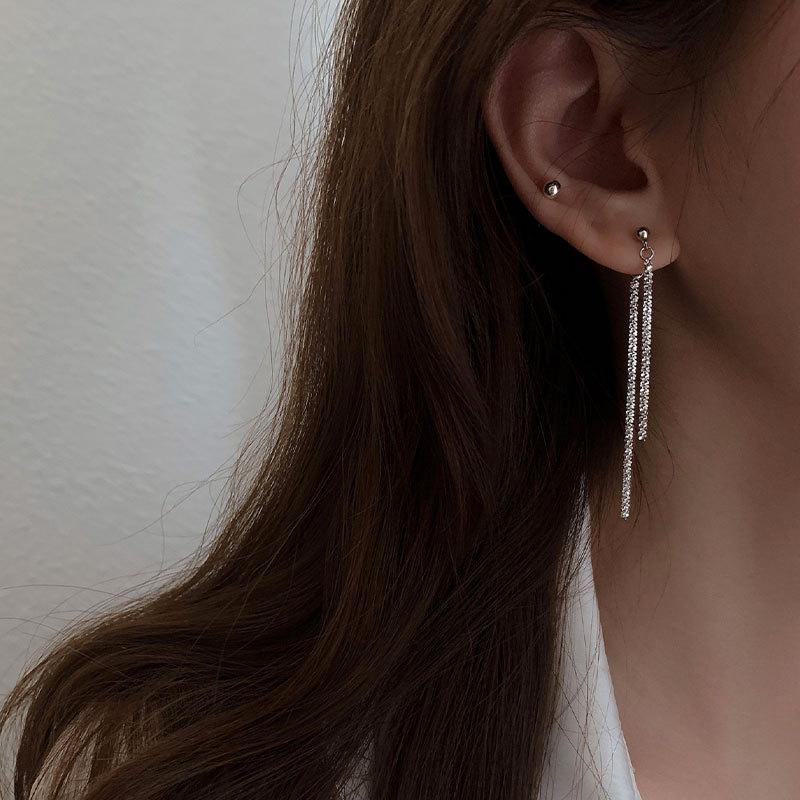Dangle & Chandelier 925 Sterling Silver Gypsophila Sparkling Drop Earrings Temperament Women Ear Line Long Fashion Jewelry For Wedding Gift
Dangle & Chandelier 925 Sterling Silver Gypsophila Sparkling Drop Earrings Temperament Women Ear Line Long Fashion Jewelry For Wedding Gift