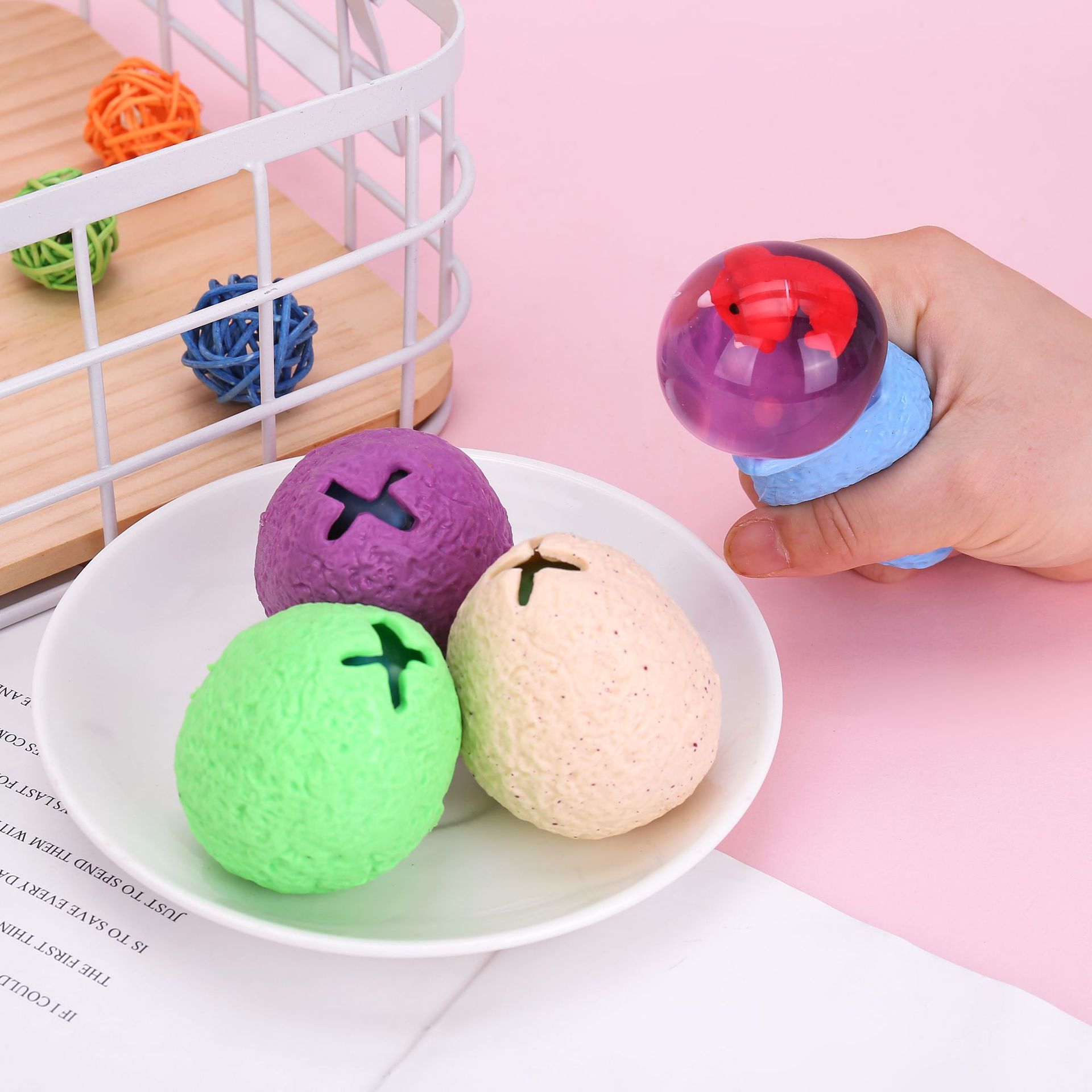 Hot Selling Tpr Dinosaur Pinch Egg Squeeze Vent Ball Children's Decompression Hatching Water Music
Hot Selling Tpr Dinosaur Pinch Egg Squeeze Vent Ball Children's Decompression Hatching Water Music