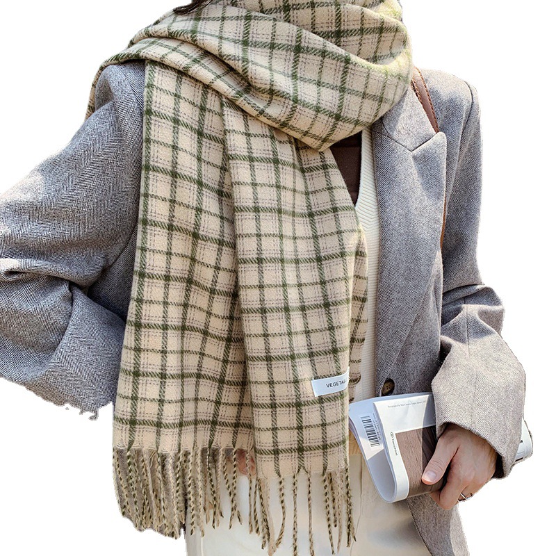 2021 Autumn And Winter New Scarf Female Student All-Matching Tassel Plaid Shawl Men Couple Imitation Cashmere Warm Scarf
2021 Autumn And Winter New Scarf Female Student All-Matching Tassel Plaid Shawl Men Couple Imitation Cashmere Warm Scarf