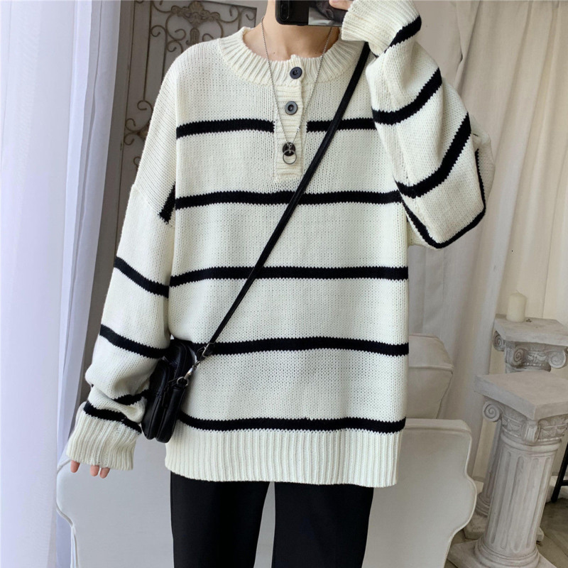 2021 New Winter Striped Sweater Men' Warm Fashion Casual O-neck Knitted Pullover Men Wild Loose Korean Knitting Sweaters Mens Clothes J2jp, Black
2021 New Winter Striped Sweater Men' Warm Fashion Casual O-neck Knitted Pullover Men Wild Loose Korean Knitting Sweaters Mens Clothes J2jp, Black
