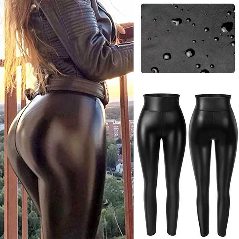 High Waist Faux Leather Leggings Women Thick Non See-through PU Leggings Sexy Hip Push Up Slim Pants Fitness Panties Butt Lifter 210603, Black
High Waist Faux Leather Leggings Women Thick Non See-through PU Leggings Sexy Hip Push Up Slim Pants Fitness Panties Butt Lifter 210603, Black