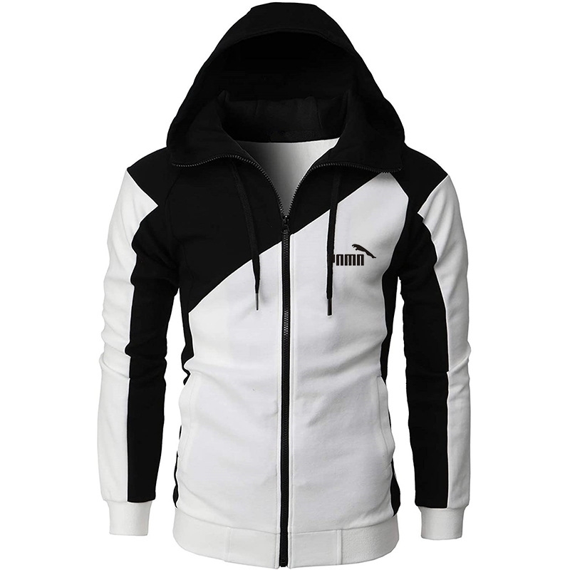 Men's autumn and winter thickened cotton contrast color long sleeve loose hooded jacket men's coat, Black
Men's autumn and winter thickened cotton contrast color long sleeve loose hooded jacket men's coat, Black