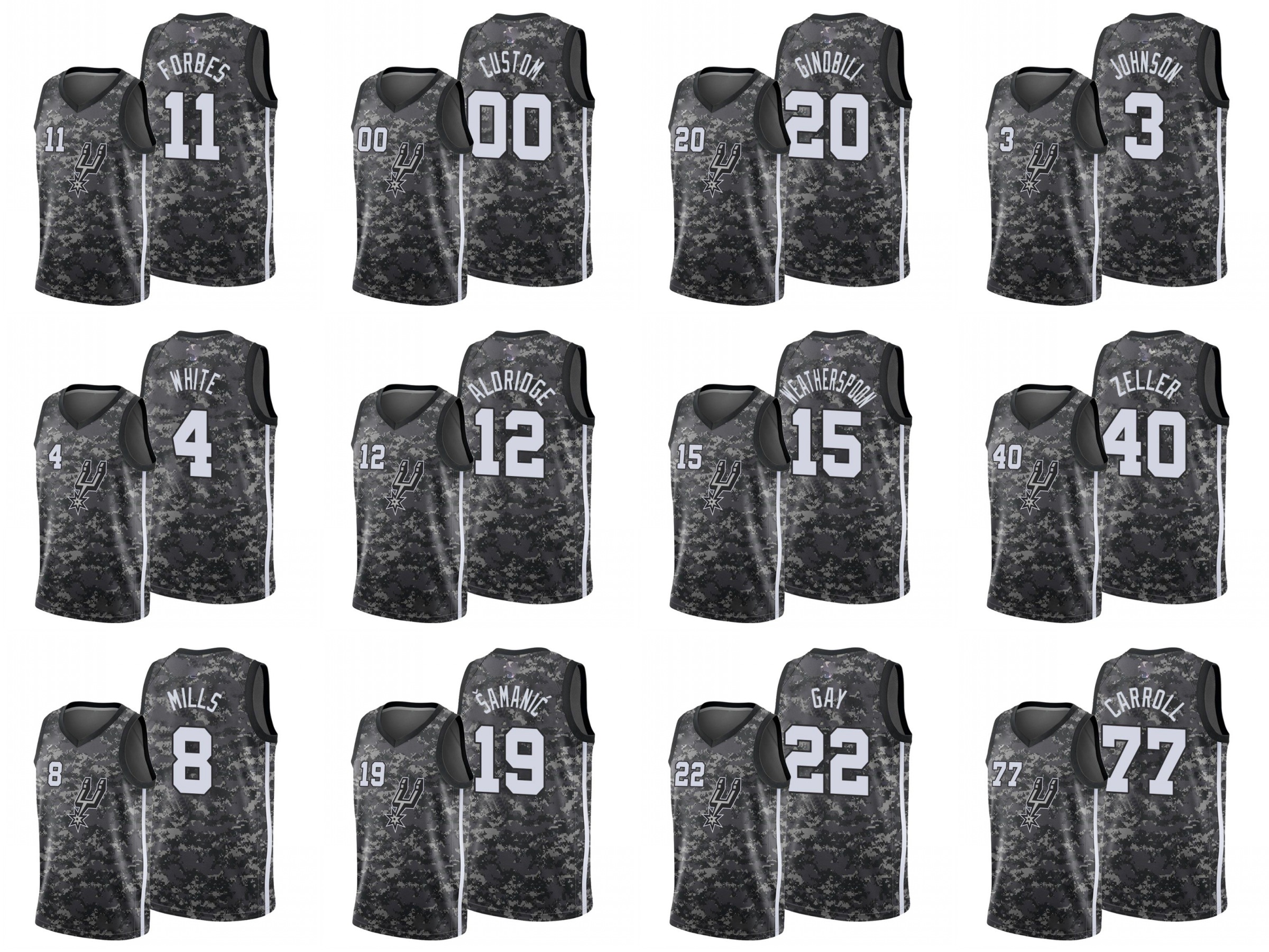San Antonio Spurs Men Tyler Zeller DeMar DeRozan DeMarre Carroll Keldon Johnson NBA Camo City Custom Edition Jersey, Black;red
San Antonio Spurs Men Tyler Zeller DeMar DeRozan DeMarre Carroll Keldon Johnson NBA Camo City Custom Edition Jersey, Black;red