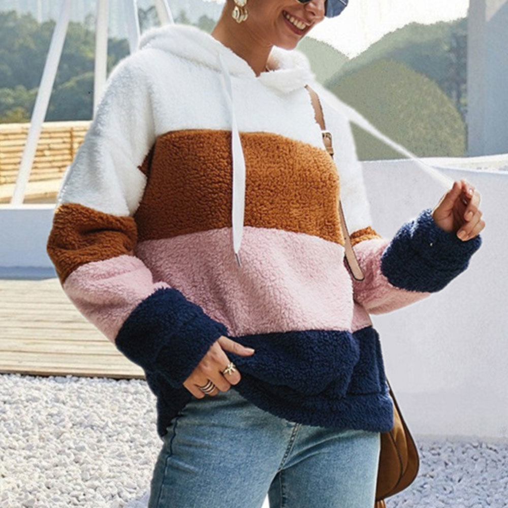 2021 New Plus Size Autumn Winter Women Casual Striped Long Sleeve Sweatshirt Hit Color Ffy Hoodies Fleece Pullover Ny04, As photo
2021 New Plus Size Autumn Winter Women Casual Striped Long Sleeve Sweatshirt Hit Color Ffy Hoodies Fleece Pullover Ny04, As photo