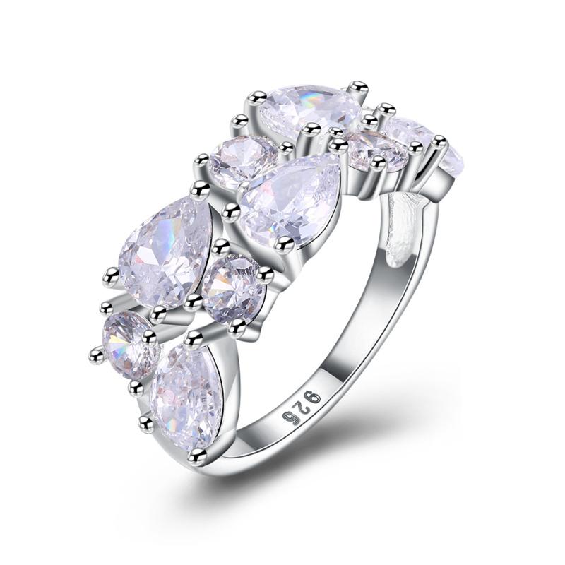 Wedding Rings Fashion Jewelry Silver Color Ring White Stone Gift Party Anniversary Engagement For Women R2144
Wedding Rings Fashion Jewelry Silver Color Ring White Stone Gift Party Anniversary Engagement For Women R2144