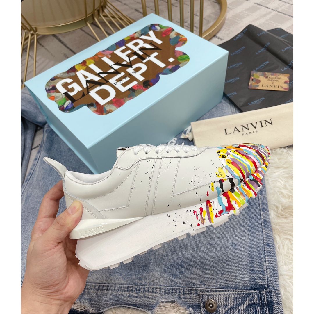 LEATHER CURB SNEAKERS Luxury Designer men women shoes nappa calfskin casual shoe, Color 4
LEATHER CURB SNEAKERS Luxury Designer men women shoes nappa calfskin casual shoe, Color 4