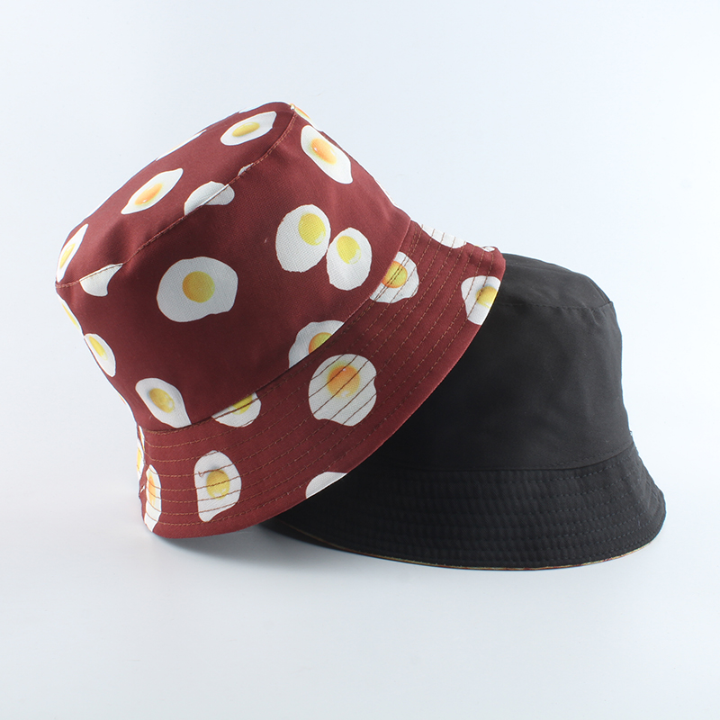 Unisex Eggs Print Bucket Hat Reversible Beach Sun Hat Streetwear Fisherman Hat Outdoor Bob Cap Men Woman
Unisex Eggs Print Bucket Hat Reversible Beach Sun Hat Streetwear Fisherman Hat Outdoor Bob Cap Men Woman