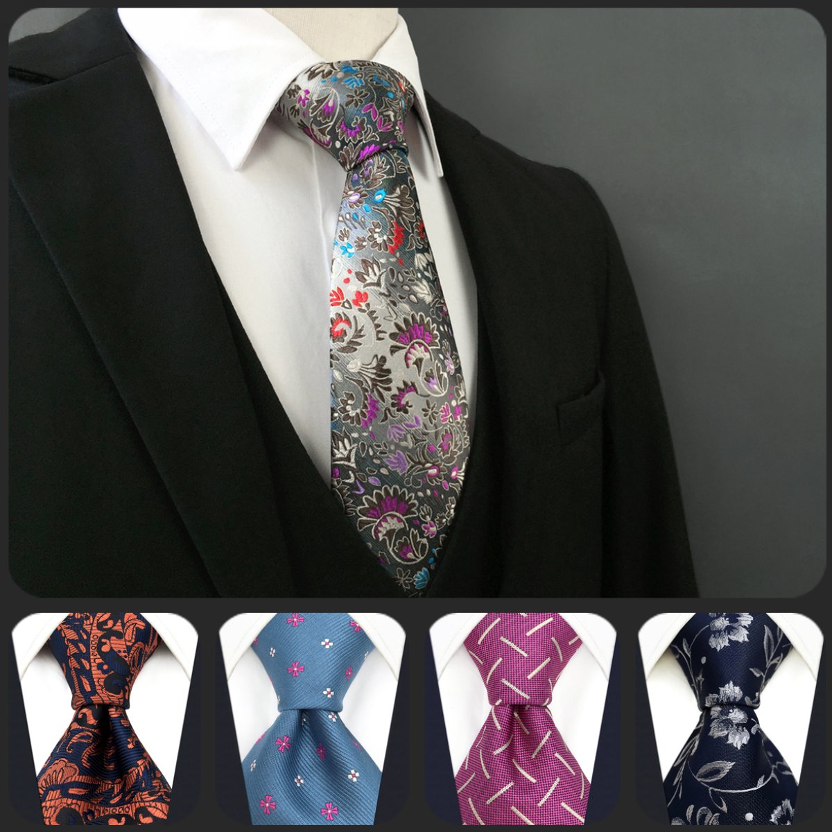 Geometric Fashion Floral Pattern Multicolor Mens Ties Necktie 100% Silk Extra Long Size New Jacquard Woven, Blue;purple
Geometric Fashion Floral Pattern Multicolor Mens Ties Necktie 100% Silk Extra Long Size New Jacquard Woven, Blue;purple