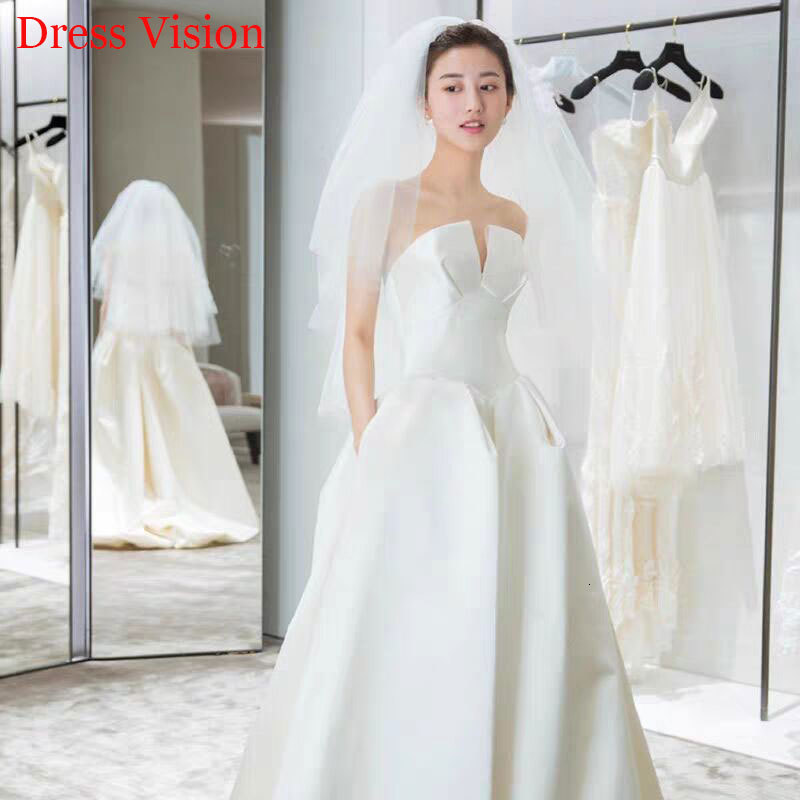 2021 Style Strapless Wedding Es Robe Marie to Be Bride Gown Vestido De Novia Sweep Train 260l, Same as image
2021 Style Strapless Wedding Es Robe Marie to Be Bride Gown Vestido De Novia Sweep Train 260l, Same as image