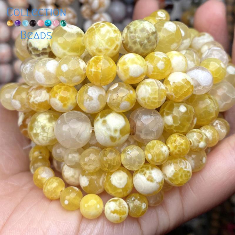 Other Natural Stone Yellow Fire Agates Spacer Loose Round Bead For Jewelry Making 6-10 MM DIY Bracelets Accessories Wholesale
Other Natural Stone Yellow Fire Agates Spacer Loose Round Bead For Jewelry Making 6-10 MM DIY Bracelets Accessories Wholesale