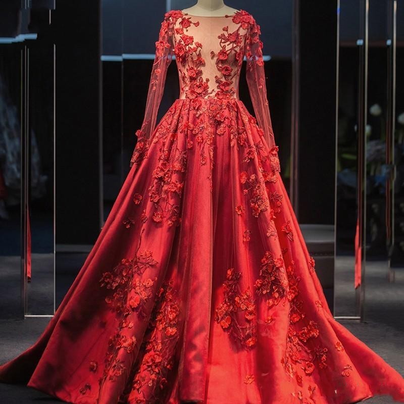 2021 New Red Arabic Evening Es a Line Illusion Sheer Sleeve Appliques Flowers Long Satin Prom Quinceanera Gowns Qktf, Ivory
2021 New Red Arabic Evening Es a Line Illusion Sheer Sleeve Appliques Flowers Long Satin Prom Quinceanera Gowns Qktf, Ivory