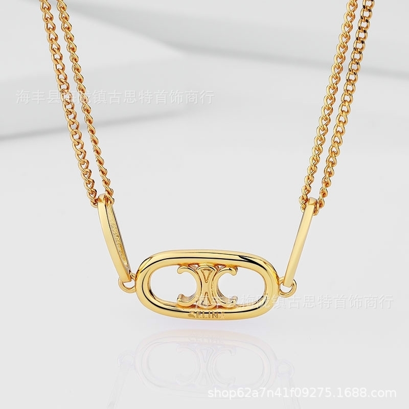 Designer jewelry OnlineSaijia 2021 new celi Arc de necklace with French design brass plated chain K4BM
Designer jewelry OnlineSaijia 2021 new celi Arc de necklace with French design brass plated chain K4BM