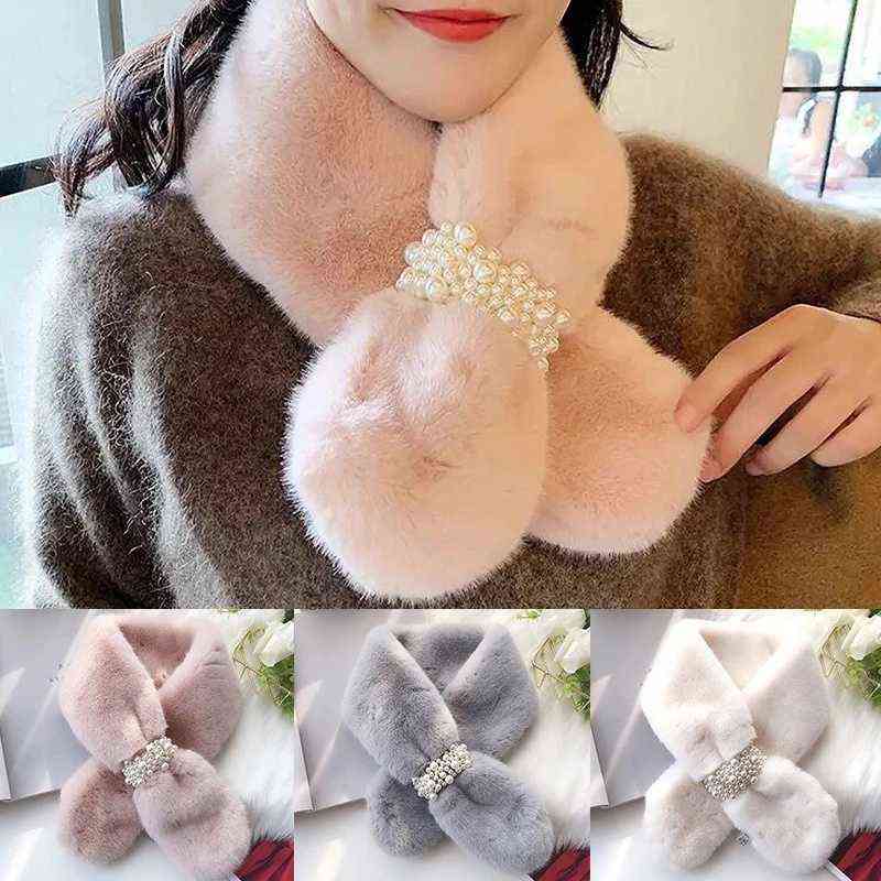 New Women's Winter Scarf Faux Fur Plush Pearl Scarf Faux Fur Thickening Warm Cross Stereo Scarf Y1108
New Women's Winter Scarf Faux Fur Plush Pearl Scarf Faux Fur Thickening Warm Cross Stereo Scarf Y1108