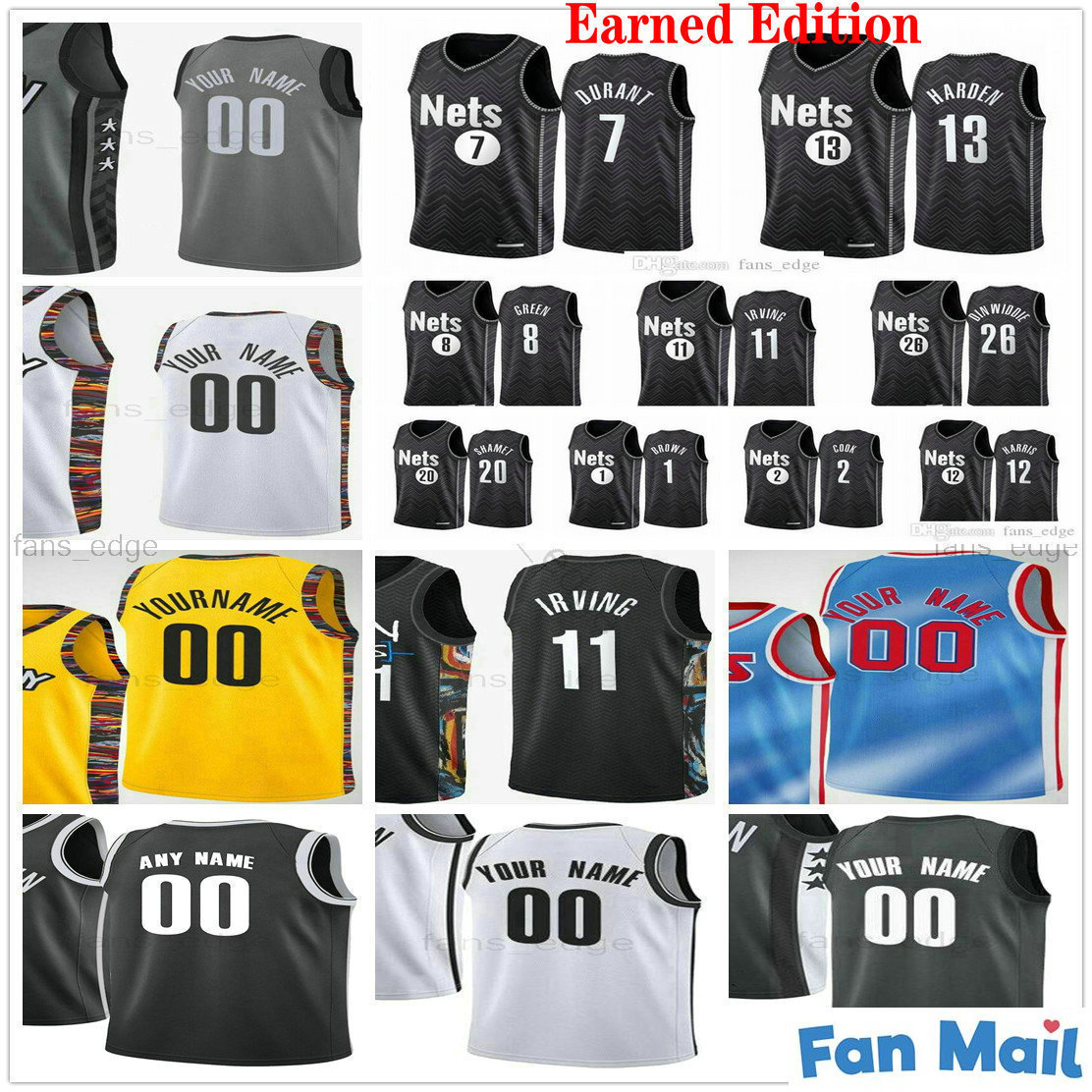 2020-21 Earned Edition Custom Printed 11 Blake 2 Griffin Kyrie Basketball Jerseys 7 Kevin Irving Durant James 13 Harden Joe 12 Harris Man Wo, Black;red
2020-21 Earned Edition Custom Printed 11 Blake 2 Griffin Kyrie Basketball Jerseys 7 Kevin Irving Durant James 13 Harden Joe 12 Harris Man Wo, Black;red