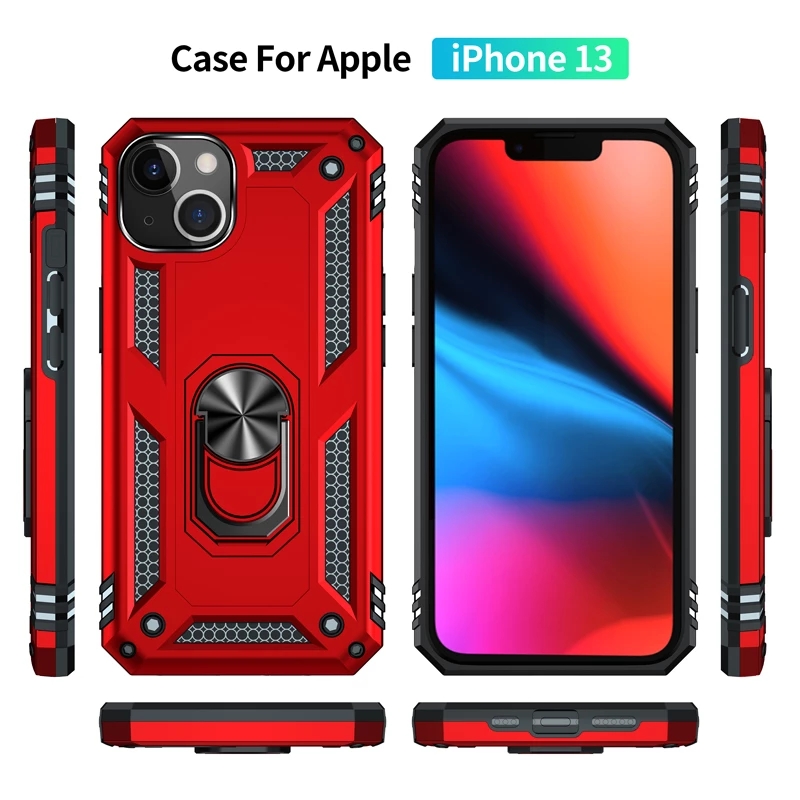 Shockproof iPhone Case Armor Kickstand For iPhone13 12 mini 11 Pro XR XS Max X 6 6S 7 8 Plus Magnetic Finger Ring Anti-Fall Cover, Blue 
Shockproof iPhone Case Armor Kickstand For iPhone13 12 mini 11 Pro XR XS Max X 6 6S 7 8 Plus Magnetic Finger Ring Anti-Fall Cover, Blue