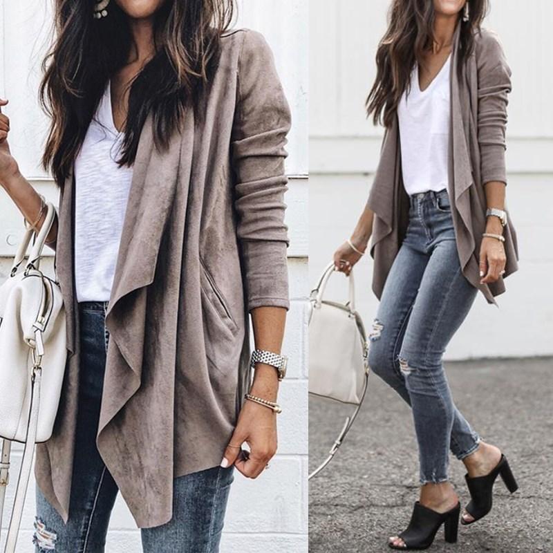Women' Leather & Faux 2021 Fashion Autumn Women Suede Jackets Female Biker Bomber Streetwear Asymmetrical Lapel Coats Tops, As picture
Women' Leather & Faux 2021 Fashion Autumn Women Suede Jackets Female Biker Bomber Streetwear Asymmetrical Lapel Coats Tops, As picture