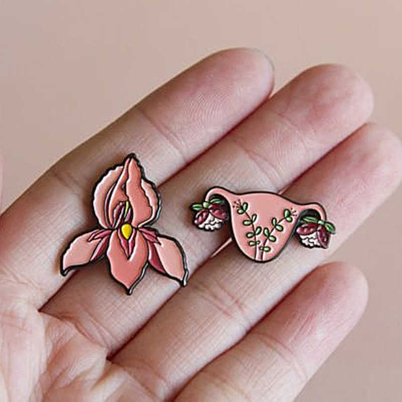 Feminism Blooming Uterus Flower Enamel Brooch Pins Badge Lapel Pins Alloy Metal Fashion Jewelry Accessories Gifts H1018
Feminism Blooming Uterus Flower Enamel Brooch Pins Badge Lapel Pins Alloy Metal Fashion Jewelry Accessories Gifts H1018