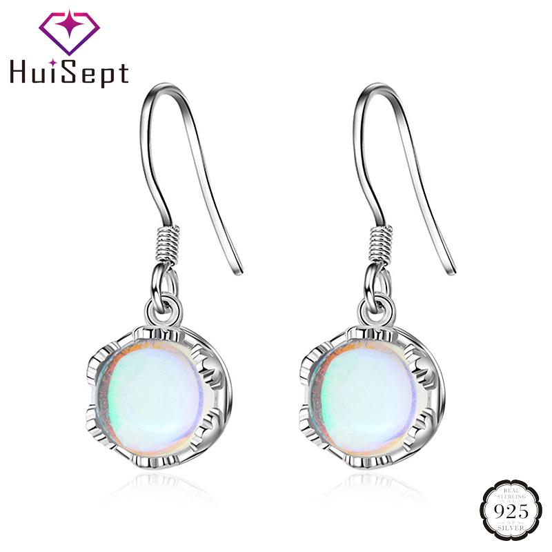 Dangle & Chandelier HuiSept Earrings 925 Silver Jewelry Round Moonstone Drop Fashion Ornament For Women Wedding Party Wholesale Accessories
Dangle & Chandelier HuiSept Earrings 925 Silver Jewelry Round Moonstone Drop Fashion Ornament For Women Wedding Party Wholesale Accessories