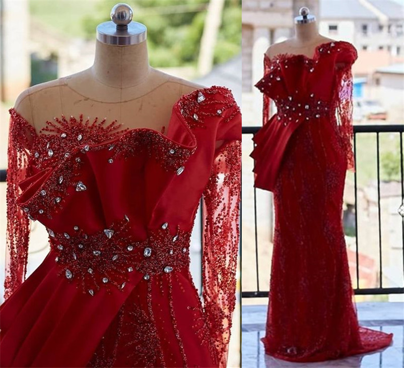 2021 Plus Size Arabic Aso Ebi Red Mermaid Luxurious Prom Dresses Beaded Crystals Lace Sheer Neck Evening Formal Party Second Reception Gowns Dress ZJ602, Yellow
2021 Plus Size Arabic Aso Ebi Red Mermaid Luxurious Prom Dresses Beaded Crystals Lace Sheer Neck Evening Formal Party Second Reception Gowns Dress ZJ602, Yellow