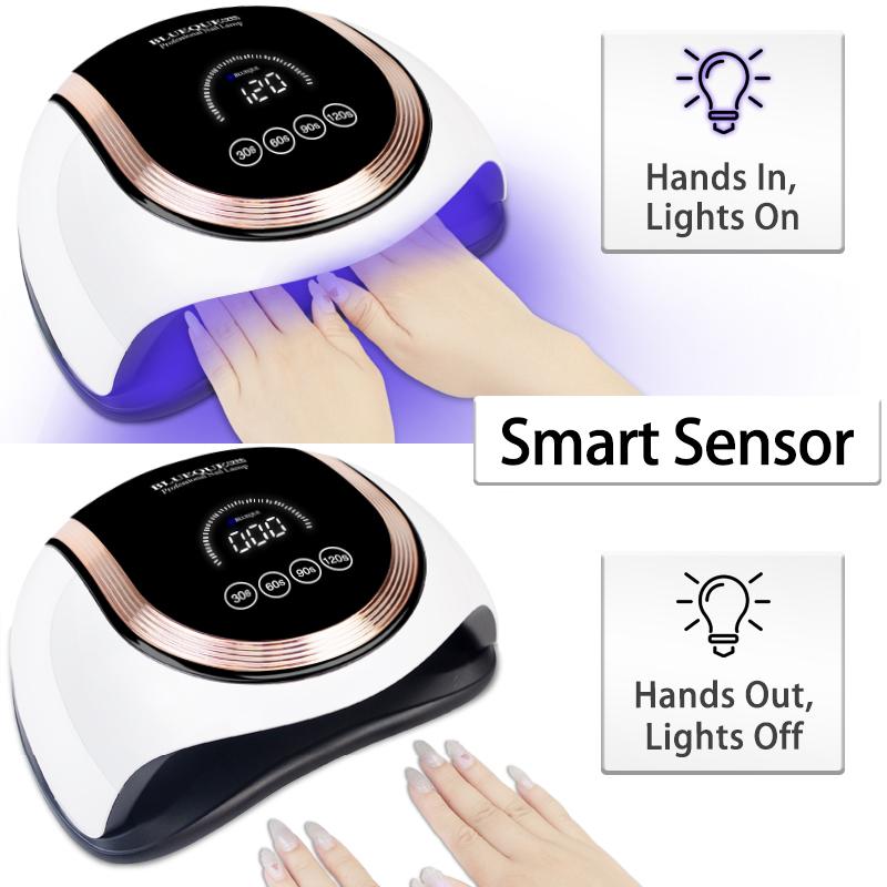 Nail Dryers Gel UV LED Lamp 60LED 300W Manicure Light Dryer For Nails Polish With Motion Sensor Touch Switch 4 Timer Mode