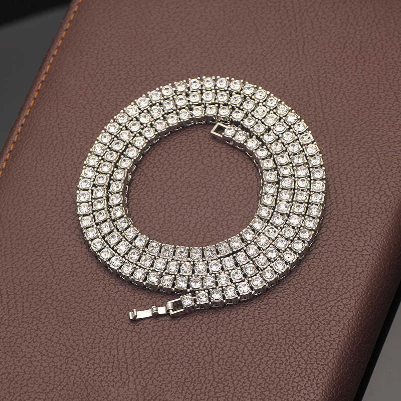 Iced Out tennis Bracelet Necklace Men Tennis Chain Fashion Hip-Hop Jewelry Women 16/18/20/24/30inch Choker Chain Gift X0509
Iced Out tennis Bracelet Necklace Men Tennis Chain Fashion Hip-Hop Jewelry Women 16/18/20/24/30inch Choker Chain Gift X0509