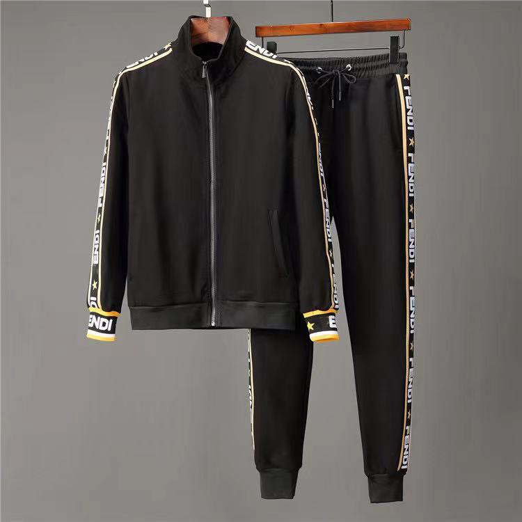 Luxury men's sportswear long-sleeved alphabet zipper stand-up collar + drawstring trousers high quality men's and women's football uniform sportswear suit, Black
Luxury men's sportswear long-sleeved alphabet zipper stand-up collar + drawstring trousers high quality men's and women's football uniform sportswear suit, Black