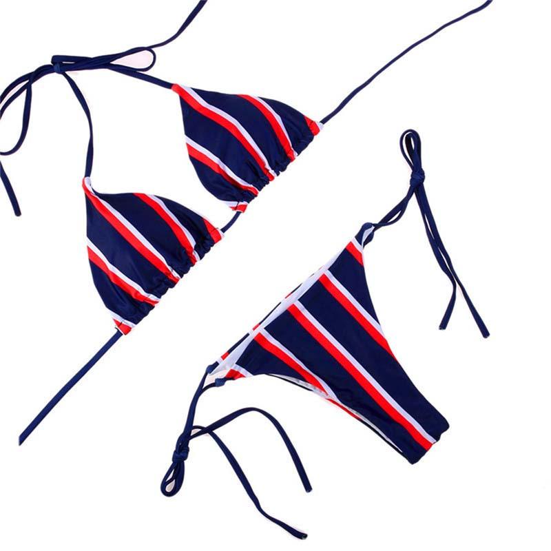 Women' Swimwear Paotang 2021 Summer European And American Style Bikini Swimsuit Sexy Triangle Stripe Lace-Up Printing Two-Piece Suit, As shown
Women' Swimwear Paotang 2021 Summer European And American Style Bikini Swimsuit Sexy Triangle Stripe Lace-Up Printing Two-Piece Suit, As shown