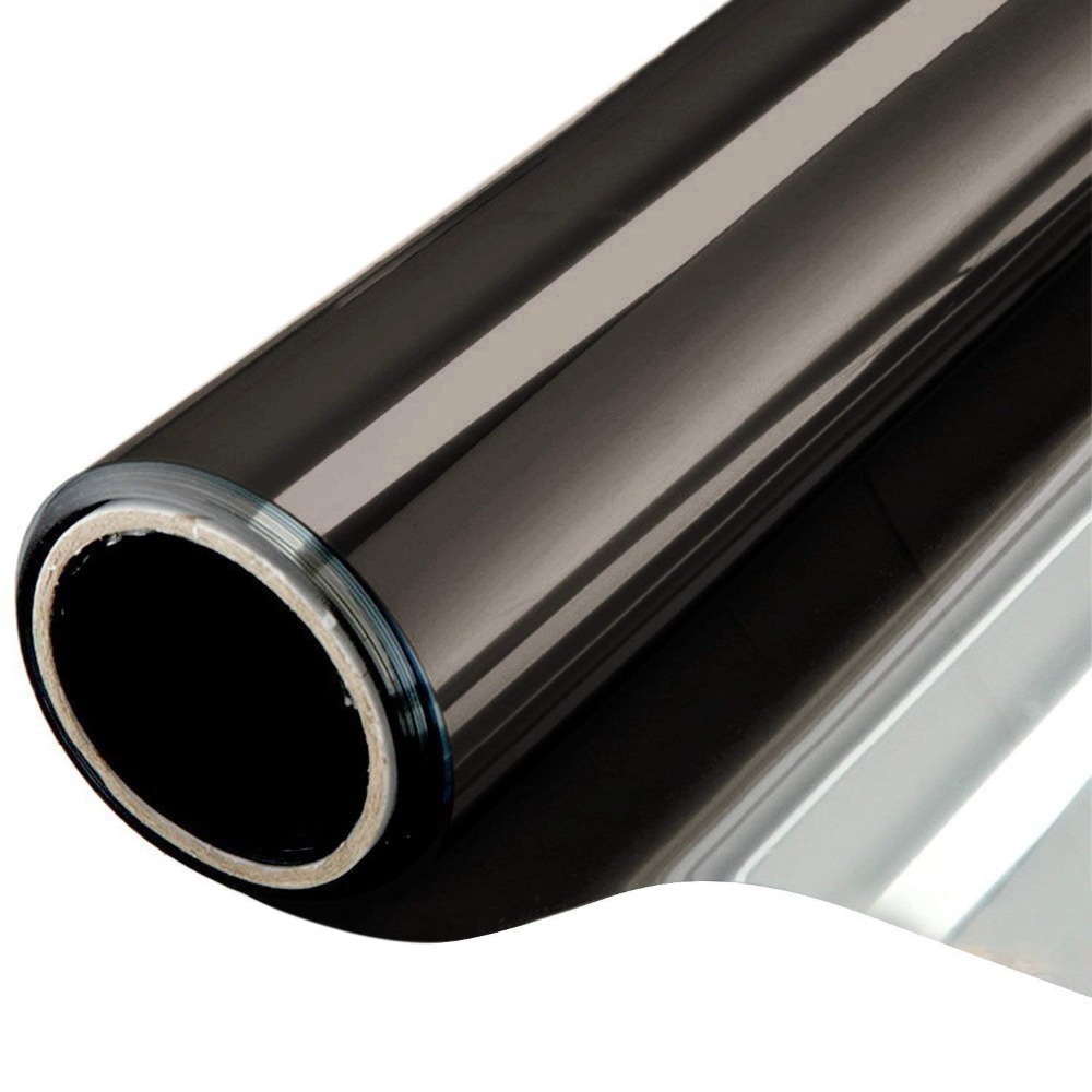 Width 60/70/80/90 cm Length 400 cm One way Mirrored Reflective Window Film,self-adhesive privacy Glass Tint Heat Control Anti-UV 210317