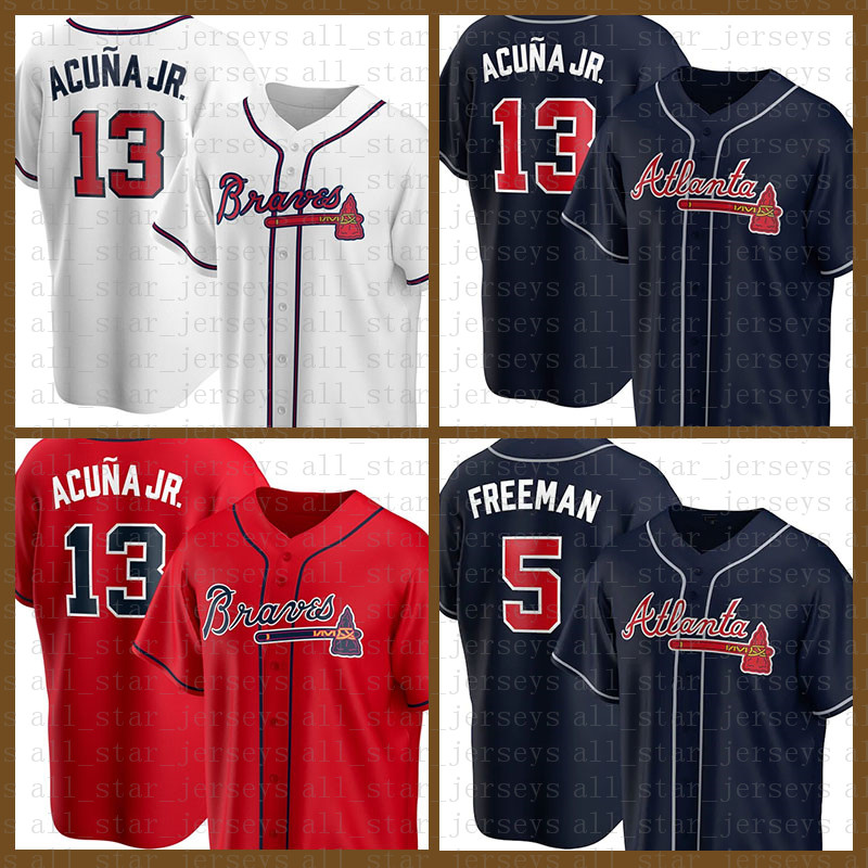 Atlanta Baseball Jersey Braves Custom 13 Ronald Acuna Jr. 5 Freddie Freeman 7 Dansby Swanson 1 Ozzie Albies 44 Hank Aaron Josh Donaldson 12, Blue;black
Atlanta Baseball Jersey Braves Custom 13 Ronald Acuna Jr. 5 Freddie Freeman 7 Dansby Swanson 1 Ozzie Albies 44 Hank Aaron Josh Donaldson 12, Blue;black