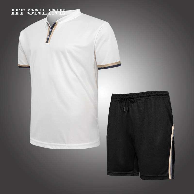 Summer Tracksuit Men Casual Polo Shirt+Shorts Casual Solid Set Men 2PC Breathable Jersey Brand Sportsuits Fitness Male Sets 210603, Tz85black
Summer Tracksuit Men Casual Polo Shirt+Shorts Casual Solid Set Men 2PC Breathable Jersey Brand Sportsuits Fitness Male Sets 210603, Tz85black