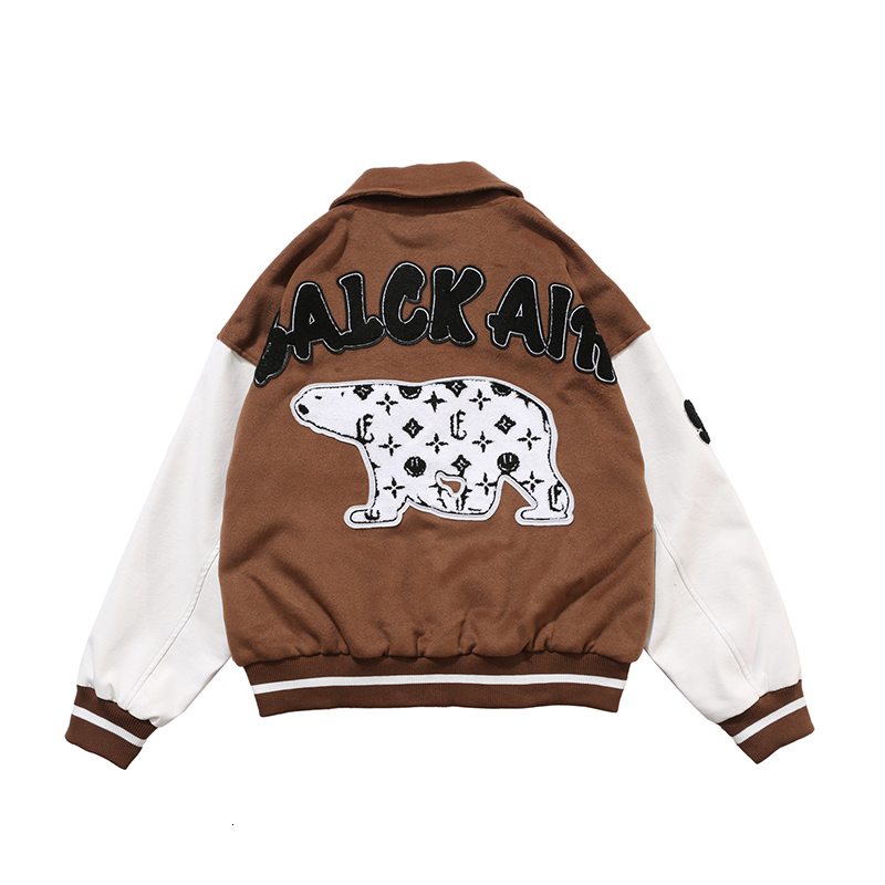 2021 New Jacekt Harajuku Dos Desenhos Animados Urso Bordado Bon Beisebol Homens e Mulheres Da Cor Do Contraste De l Bluso Bomber Jackets Cas, Black
2021 New Jacekt Harajuku Dos Desenhos Animados Urso Bordado Bon Beisebol Homens e Mulheres Da Cor Do Contraste De l Bluso Bomber Jackets Cas, Black