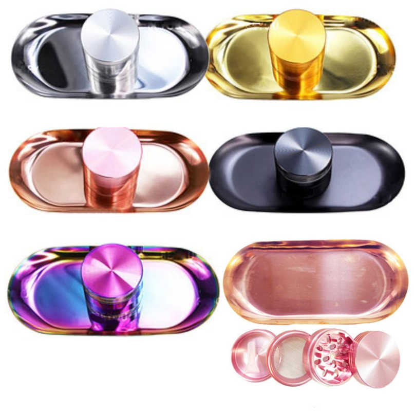 5 Colors Metal boat tray and grinder 2 in 1 Small rolling tray with 50mm grinder kit Smoking Grinder machine tobacco Smoking Acc Grinding machine
5 Colors Metal boat tray and grinder 2 in 1 Small rolling tray with 50mm grinder kit Smoking Grinder machine tobacco Smoking Acc Grinding machine