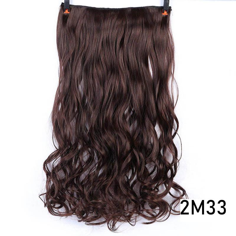 Synthetic Wigs XQ SHANGKE 5 Clips/piece Natural Silky Straight Hair Extention 24"inches Clip In Women Pieces Long Fake