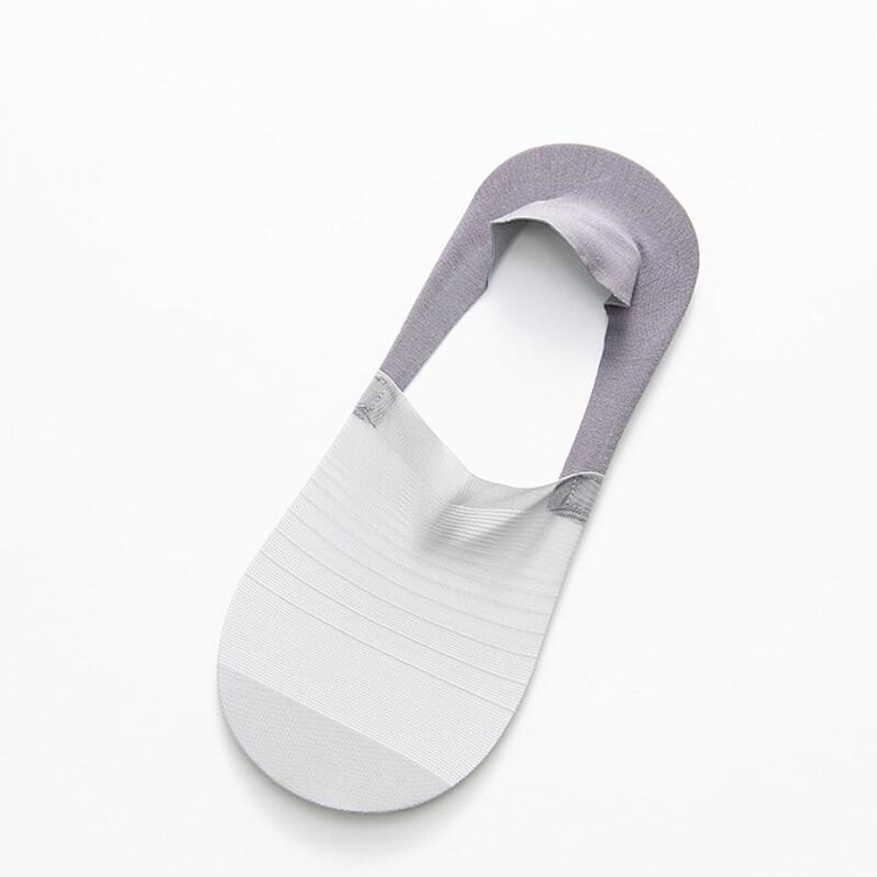 Men Socks Slippers Summer Solid Ice Silk Short Invisible Sock Slippers Traceless New No Show hosiery