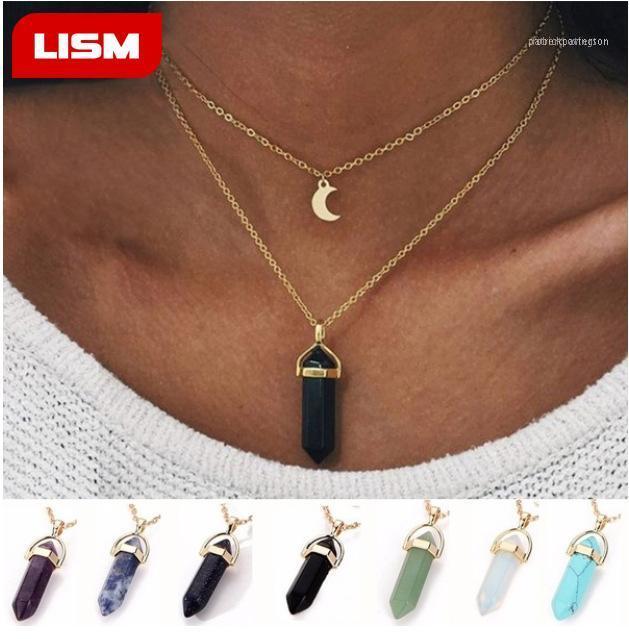 Chains Bohemia Hexagonal Column Quartz Moon Choker Necklace Fashion Natural Stone Crystal Pendant For Women Jewelry1
Chains Bohemia Hexagonal Column Quartz Moon Choker Necklace Fashion Natural Stone Crystal Pendant For Women Jewelry1