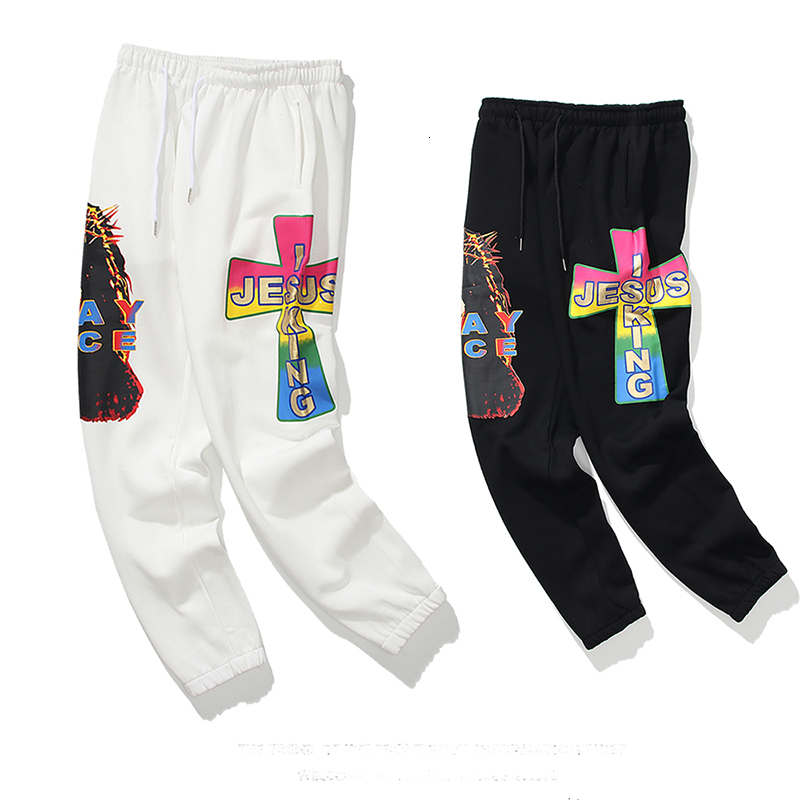 2021 New Kanye West Jesus o Rei Cruz Fleece Corredores Sweatpants Homens e Mulheres Cordo Baggy Streetwear Calas De Pista Hip Hop Rfot, Pic color2
2021 New Kanye West Jesus o Rei Cruz Fleece Corredores Sweatpants Homens e Mulheres Cordo Baggy Streetwear Calas De Pista Hip Hop Rfot, Pic color2