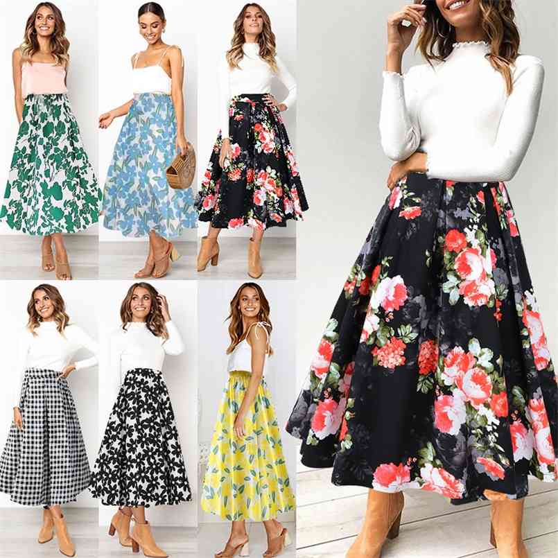 summer women's short skirt high waist pleated retro flared female floral mid-length pocket 100% cotton 210708, Little flower black
summer women's short skirt high waist pleated retro flared female floral mid-length pocket 100% cotton 210708, Little flower black