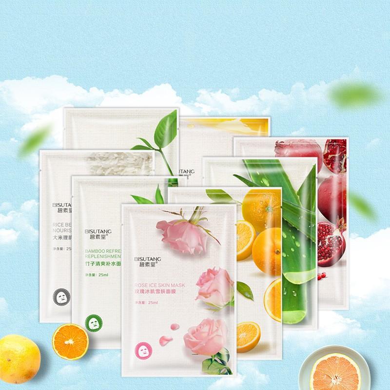 BISUTANG Fruit Plant Facial Mask Moisturizing Face Skin Care Oil Control Sheet Hydrating Masks
BISUTANG Fruit Plant Facial Mask Moisturizing Face Skin Care Oil Control Sheet Hydrating Masks