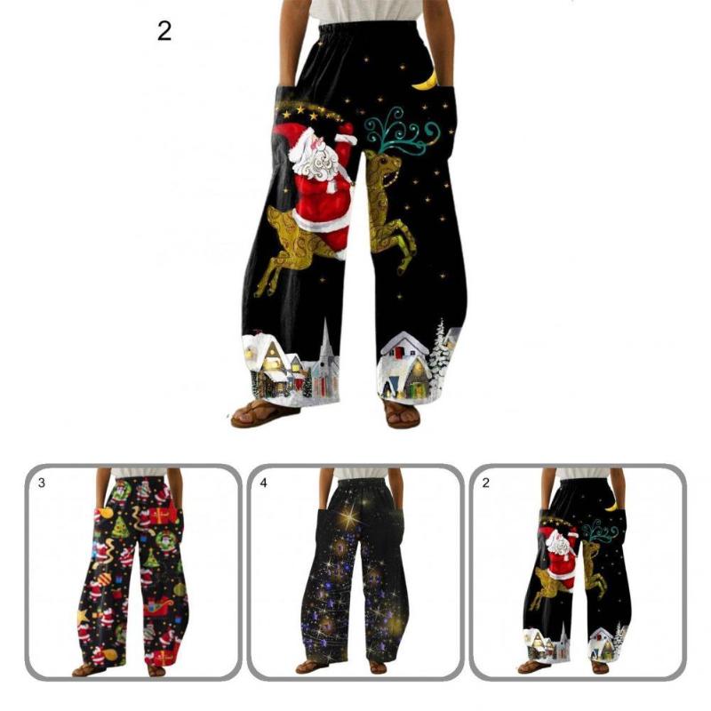 Women's Pants & Capris Chic Festive Christmas Print Women Loose All-Match Shrink Resistant, Black;white
Women's Pants & Capris Chic Festive Christmas Print Women Loose All-Match Shrink Resistant, Black;white