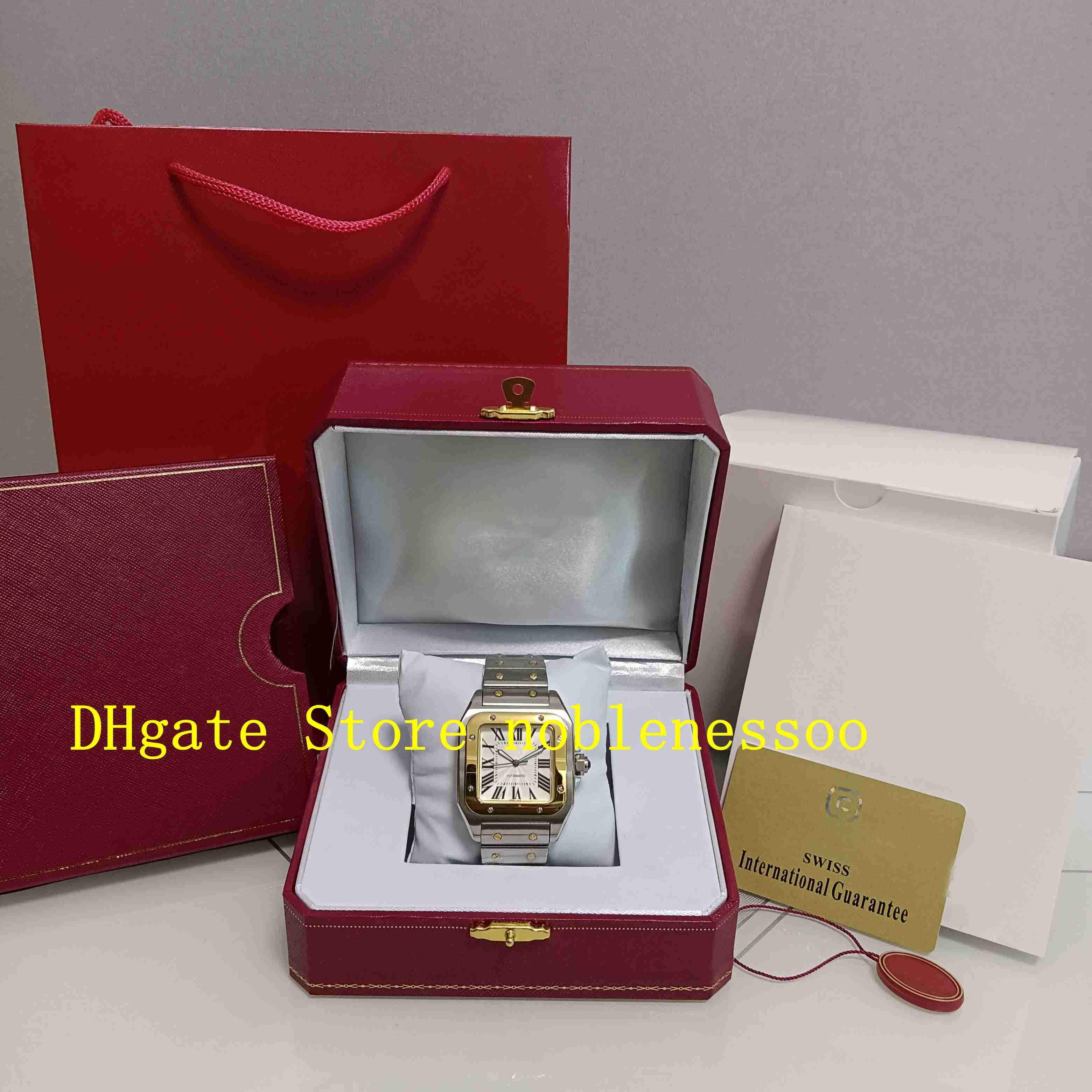 2 Color Real Photo With Original Box Mens Watch Men's 100 XL Yellow Gold Two Tone Stainless Steel Bracelet Automatic Mechanical Sports Men Watches Wristwatches
2 Color Real Photo With Original Box Mens Watch Men's 100 XL Yellow Gold Two Tone Stainless Steel Bracelet Automatic Mechanical Sports Men Watches Wristwatches