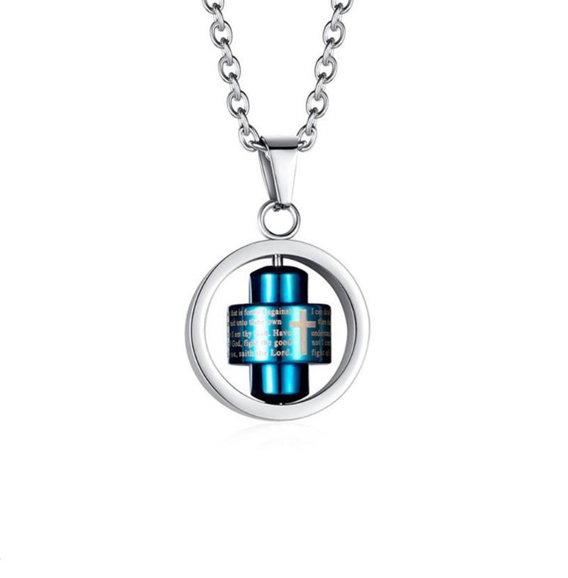 Pendant Necklaces Stainless Steel Philippine Rotatable Men's Christian Necklace Accessories Customization
Pendant Necklaces Stainless Steel Philippine Rotatable Men's Christian Necklace Accessories Customization
