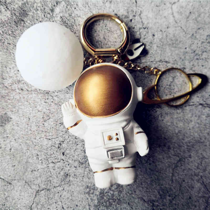 Space Astronaut Luminous 3d Lunar Car Keychain Pendant Men's Gift Couple Creativity