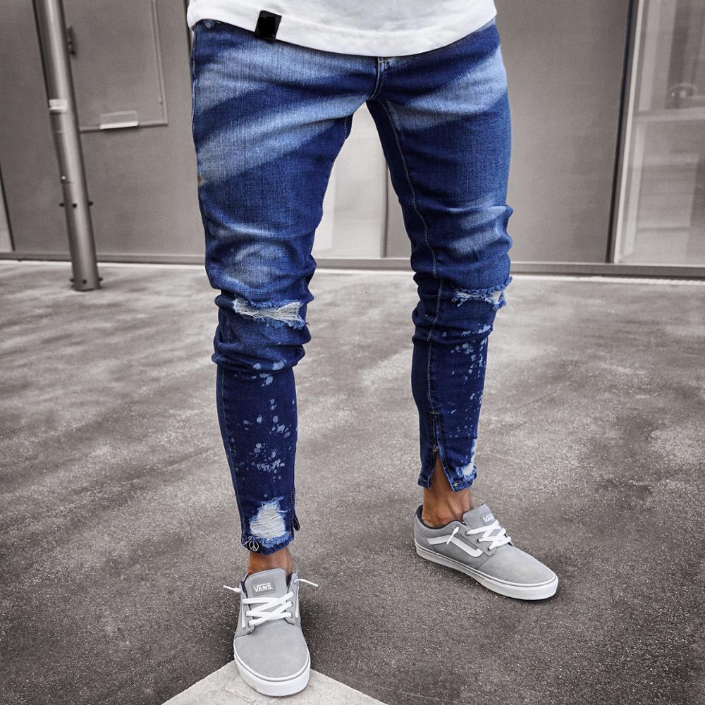 2021 Mens Hole Ny Jeans Fashion Washed Striped Ripped Slim Denim Pants for Men Male Hip Hop Foot Jean Trousers Zzwg, Blue
2021 Mens Hole Ny Jeans Fashion Washed Striped Ripped Slim Denim Pants for Men Male Hip Hop Foot Jean Trousers Zzwg, Blue