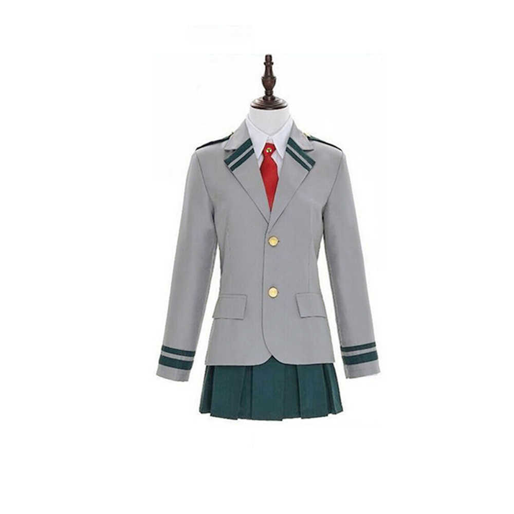 Boku no Hero Academia OCHACO URARAKA Asui Tsuyu Cosplay Costume My School Uniform Y0913