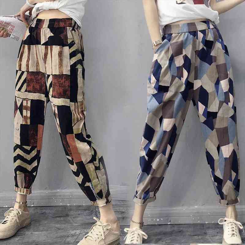 Vintage Pattern Ethnic Summer Pants Girls Women Casual Long Pants Female Fashion Clothes Teens Sport Harem Ninth-length, Black;white
Vintage Pattern Ethnic Summer Pants Girls Women Casual Long Pants Female Fashion Clothes Teens Sport Harem Ninth-length, Black;white