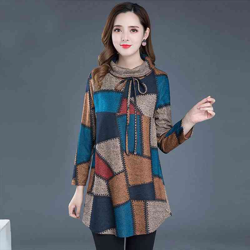 tunic women long sleeve plus size vintage blouse turtleneck plaid autumnwinter warm thicken shirt clothes ladies casual k87, White
tunic women long sleeve plus size vintage blouse turtleneck plaid autumnwinter warm thicken shirt clothes ladies casual k87, White