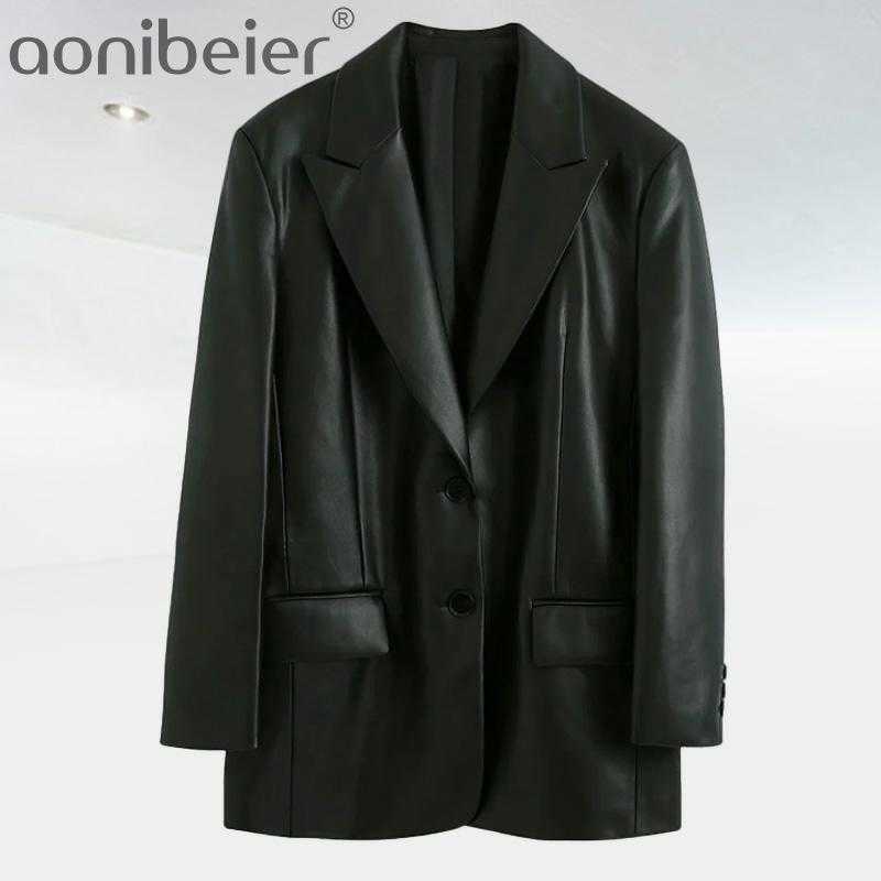Chic Women's Coat Black Solid PU Button Pocket Long Sleeve V-Neck Coats Female Fashion Casual Office Lady 210604
Chic Women's Coat Black Solid PU Button Pocket Long Sleeve V-Neck Coats Female Fashion Casual Office Lady 210604