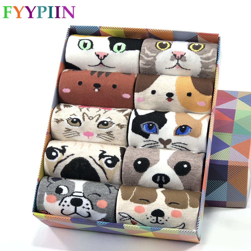 Women Sos Popular New Cartoon Pug Kitten Pattern Cotton Sos High Comment High Quality Gifts Funny Cute Sos Woman, 5 pairs of socks
Women Sos Popular New Cartoon Pug Kitten Pattern Cotton Sos High Comment High Quality Gifts Funny Cute Sos Woman, 5 pairs of socks